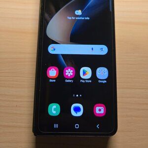 Samsung Galaxy Z Fold 4 phone 256GB - BLACK - Damaged Inner LCD - FREE CASE